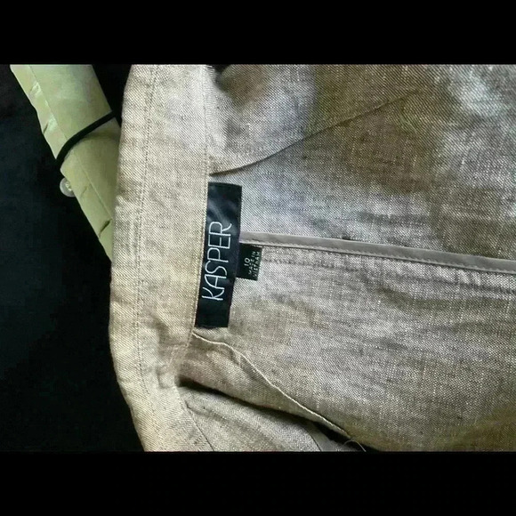 Kasper  linen summer jacket. Spring/ Summer. Ptp 19” - Picture 3 of 3